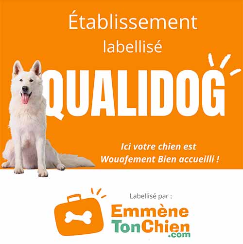 Nos gîtes sont Labellisé par Emmetonchien.com
